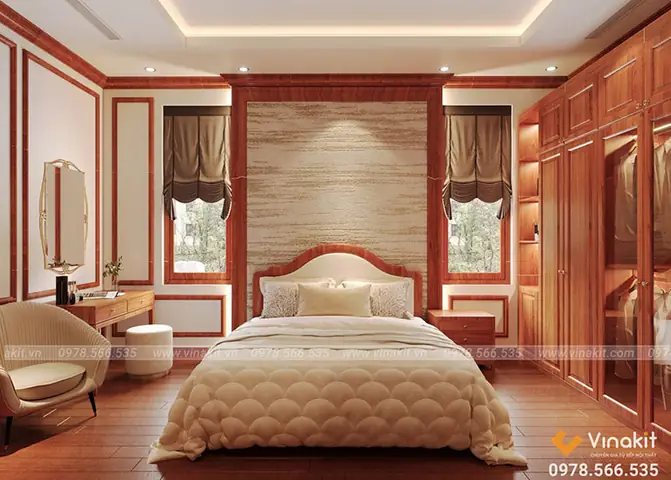 Khám phá những mẫu thiết kế phòng ngủ rộng đẹp cổ điển
