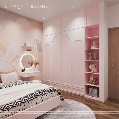 4. Decor phòng ngủ với “Gương” – bí kíp đánh lừa thị giác