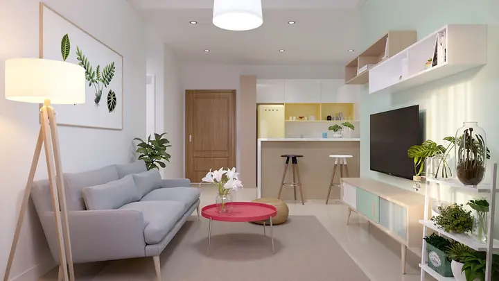 Thiết Kế Nội Thất Căn Hộ 54m 2 Phòng Ngủ Tối Ưu Không Gian