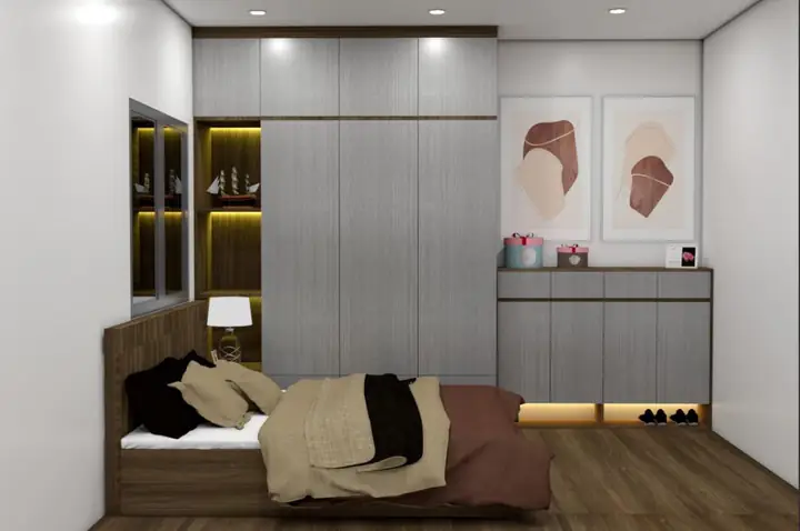 Cách thiết kế nội thất phòng ngủ 12m2 đẹp rẻ, tối ưu không gian