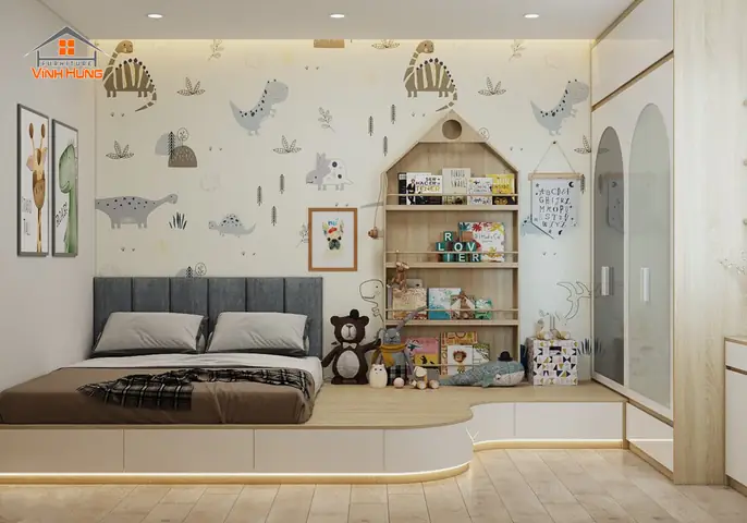Hướng Dẫn Chọn & Bố Trí **Nội Thất Phòng Ngủ Cho Bé Yêu** An Toàn, Sáng Tạo