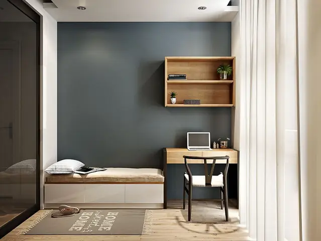 Giải pháp nội thất phòng ngủ cho nhà hẹp tối ưu không gian