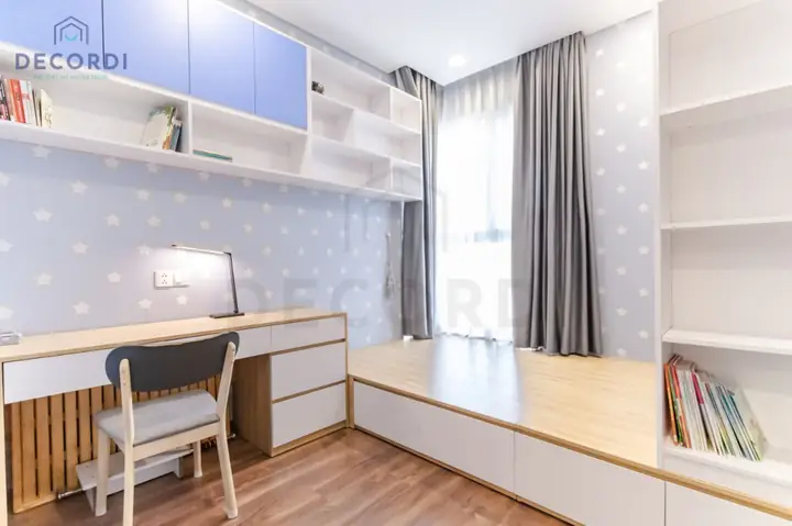 Mẫu 5: Thi công nội thất phòng ngủ nhỏ dễ thương cho bé Mẫu 5: Thi công nội thất phòng ngủ nhỏ dễ thương cho bé
