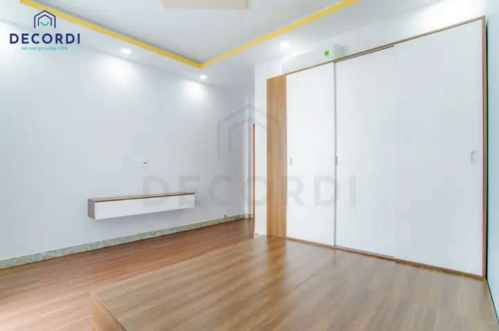 Mẫu 15: Thi công nội thất phòng ngủ với giường hộc kéo kết hợp tủ quần áo Mẫu 15: Thi công nội thất phòng ngủ với giường hộc kéo kết hợp tủ quần áo