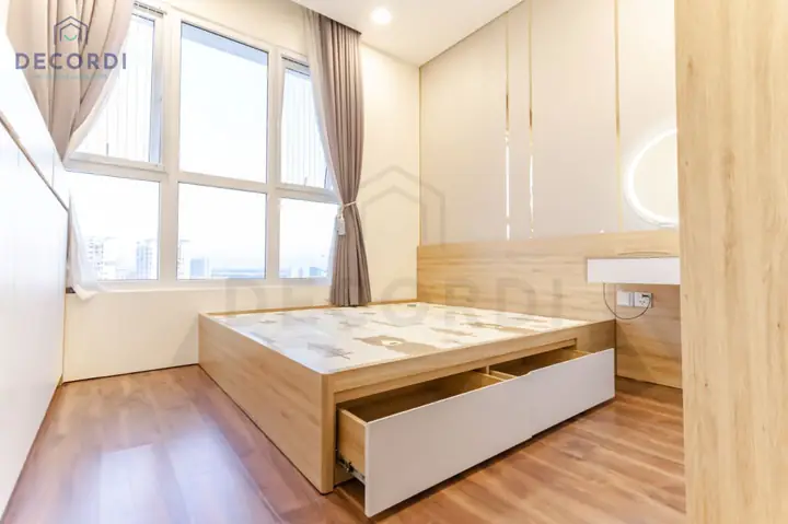Mẫu 4: Thi công nội thất phòng ngủ 15m2 có nhà vệ sinh trọn gói Mẫu 4: Thi công nội thất phòng ngủ 15m2 có nhà vệ sinh trọn gói