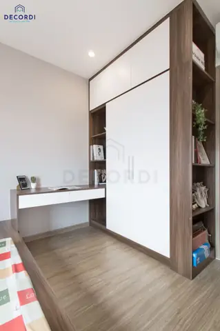 Mẫu 7: Thi công nội thất phòng ngủ tông màu trung tính ấm cúng Mẫu 7: Thi công nội thất phòng ngủ tông màu trung tính ấm cúng