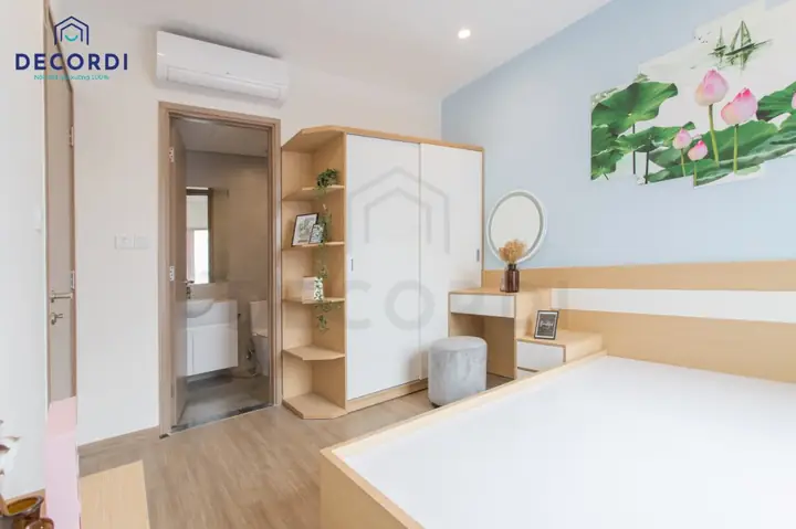 Mẫu 10: Thi công phòng ngủ hiện đại có nhà vệ sinh Mẫu 10: Thi công phòng ngủ hiện đại có nhà vệ sinh