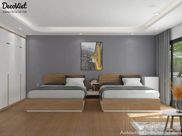 Thiết kế nội thất phòng ngủ khách sạn 3D: Hướng dẫn chi tiết