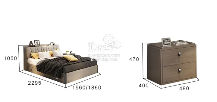 Đặt Combo Phòng Ngủ Deco CBP26 vui lòng liên hệ:
