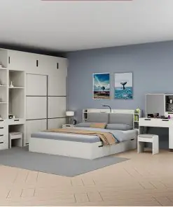 Combo Nội Thất Phòng Ngủ Hiện Đại Giường Có Ngăn Kéo Và Phụ Kiện Nâng Hạ