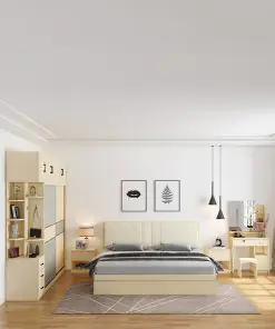Combo Nội Thất Phòng Ngủ Hiện Đại Màu Kem