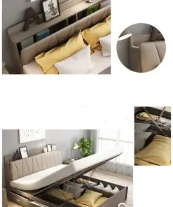nội thất phòng ngủ màu ghi