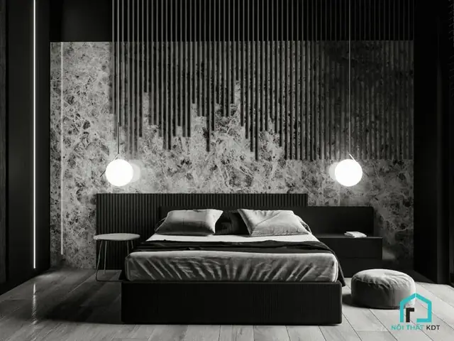 4.10 Mẫu phòng ngủ minimalism gam màu trầm 4.10 Mẫu phòng ngủ minimalism gam màu trầm