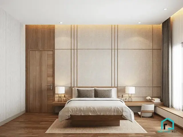 5.5 Mẫu nội thất phòng ngủ tối giản kiểu Nhật 5.5 Mẫu nội thất phòng ngủ tối giản kiểu Nhật