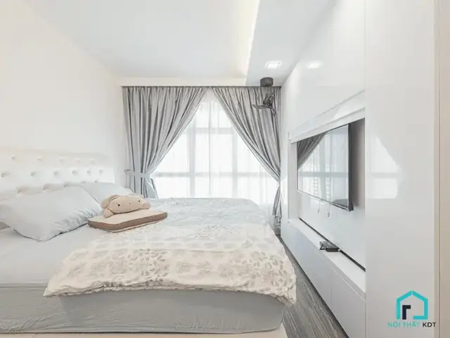 4.9 Mẫu thiết kế phòng ngủ tối giản gam màu trung tính 4.9 Mẫu thiết kế phòng ngủ tối giản gam màu trung tính