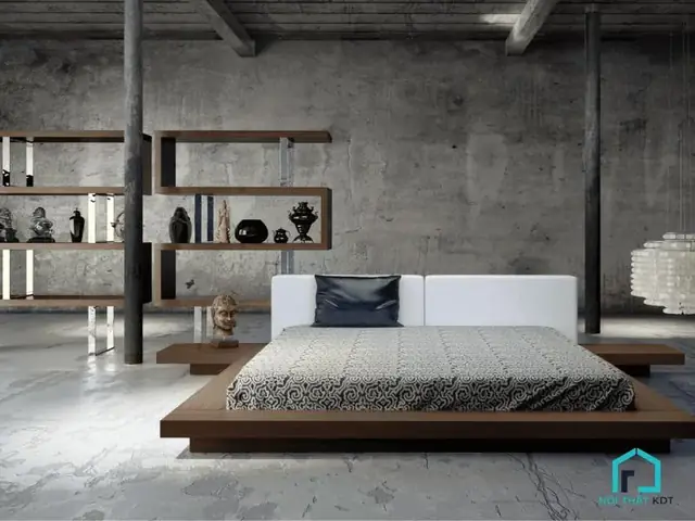 5.5 Mẫu nội thất phòng ngủ tối giản kiểu Nhật 5.5 Mẫu nội thất phòng ngủ tối giản kiểu Nhật
