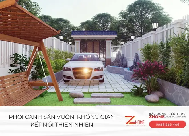 Phòng khách bếp sân lấy sáng phòng ngủ: Tối ưu không gian sống
