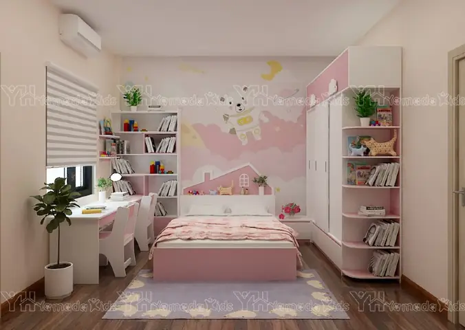 Thiết Kế Phòng Ngủ 14m Cho 2 Bé: Tối Ưu Không Gian Và Công Năng