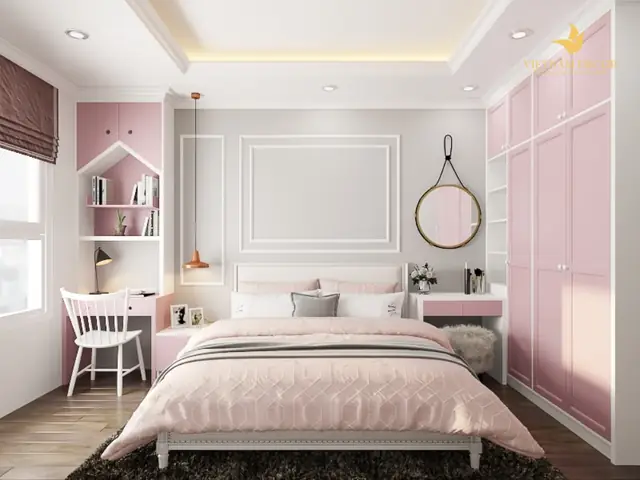 phòng ngủ bé gái hiện đại phòng ngủ bé gái hiện đại