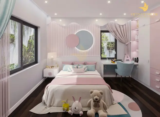 phòng ngủ bé gái hiện đại phòng ngủ bé gái hiện đại