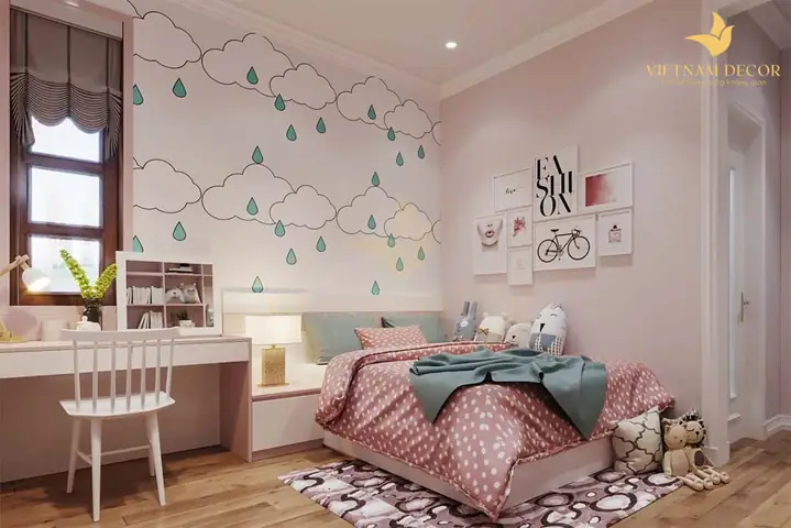 phòng ngủ bé gái hiện đại phòng ngủ bé gái hiện đại