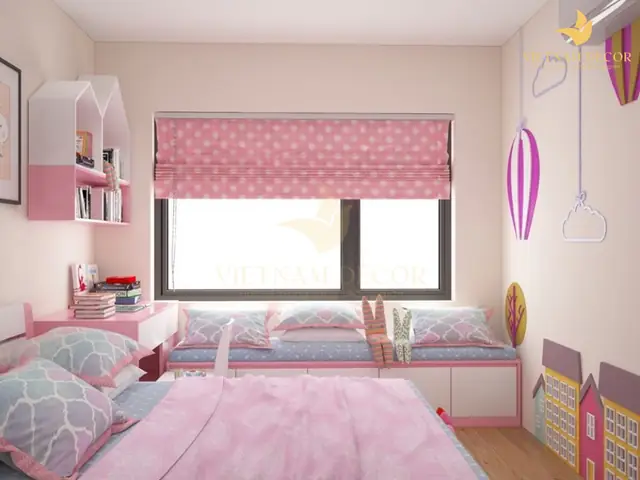 phòng ngủ bé gái hiện đại phòng ngủ bé gái hiện đại