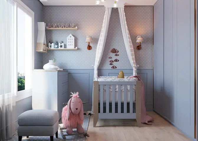 Làm thế nào để thiết kế phòng ngủ bé gái sơ sinh an toàn và đẹp mắt?