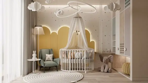 Làm thế nào để thiết kế phòng ngủ bé gái sơ sinh an toàn và đẹp mắt?