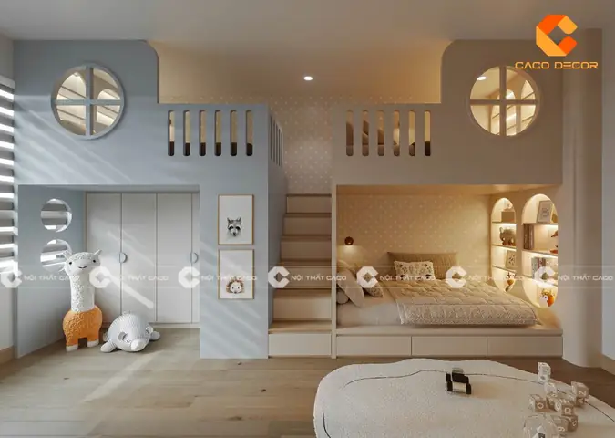 Thiết kế phòng ngủ bé trai giường tầng: Hướng dẫn chi tiết Thiết kế phòng ngủ bé trai giường tầng: Hướng dẫn chi tiết