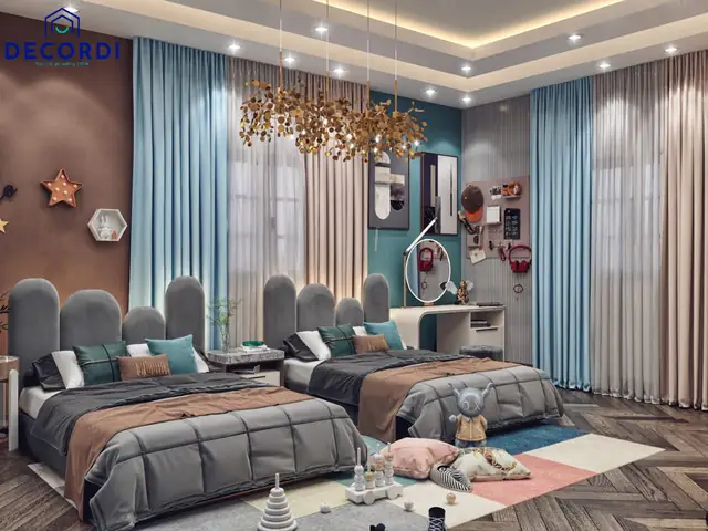 phòng ngủ bé trai và bé gái
