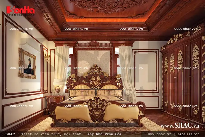 Thiết Kế Phòng Ngủ Biệt Thự Phong Cách Pháp: Hướng Dẫn Chi Tiết