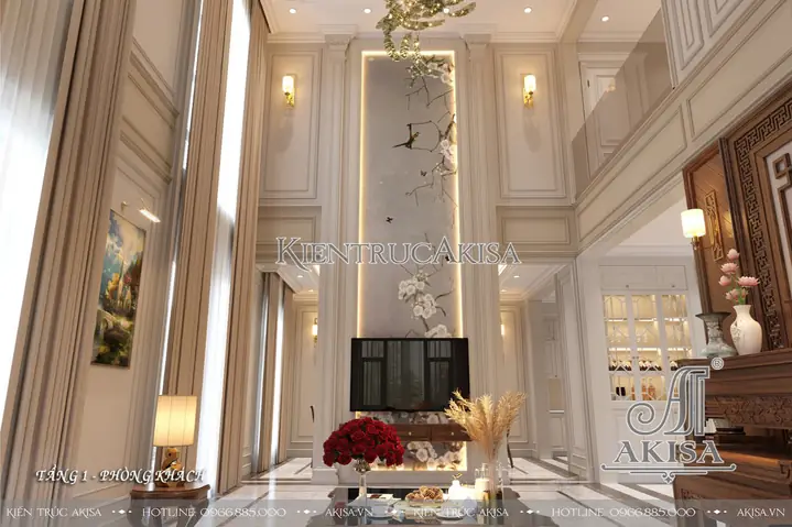 Không gian nội thất tân cổ điển luxury: