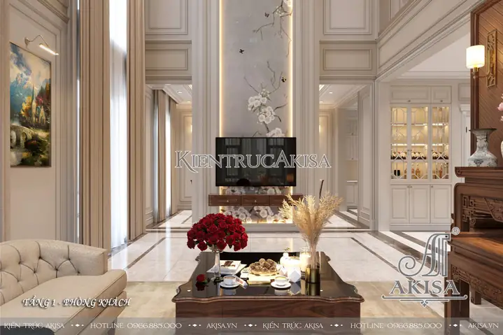 Không gian nội thất tân cổ điển luxury: