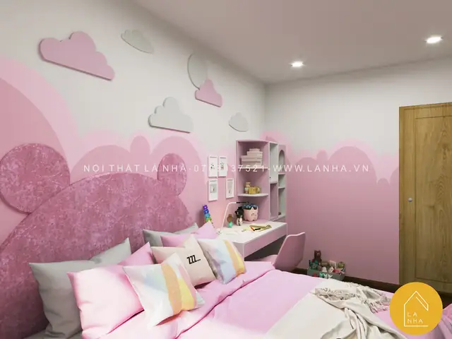 phòng ngủ cho 2 bé