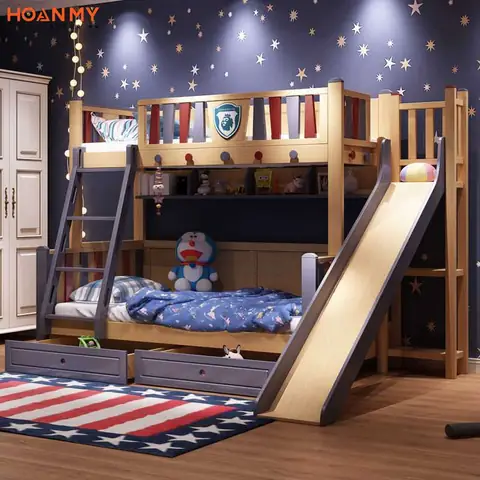 Thiết kế phòng ngủ cho 2 chị em với giường tầng