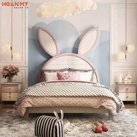 Thiết kế phòng ngủ cho 2 chị em với 1 giường đôi cỡ lớn