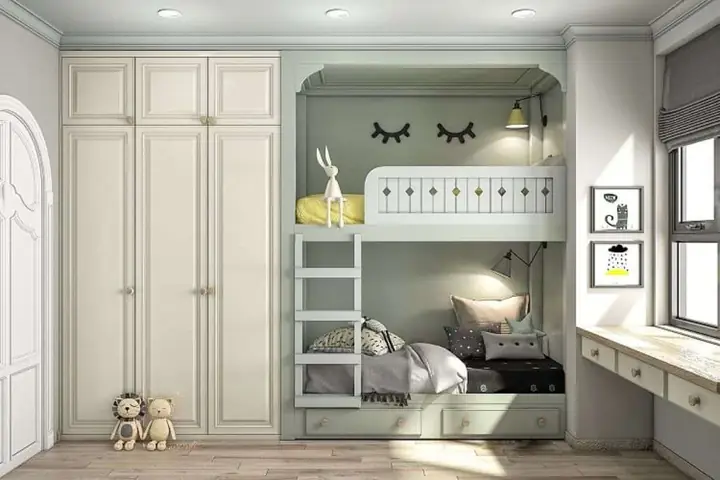 Phòng ngủ cho bé gái 12 tuổi theo phong cách hiện đại