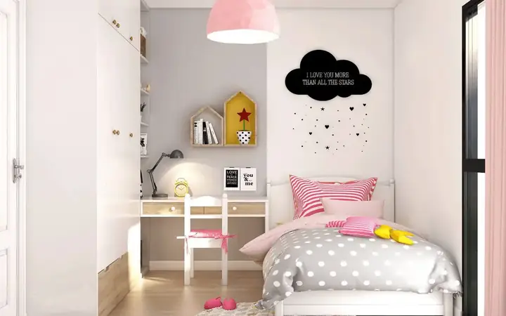phòng ngủ cho bé gái 15 tuổi