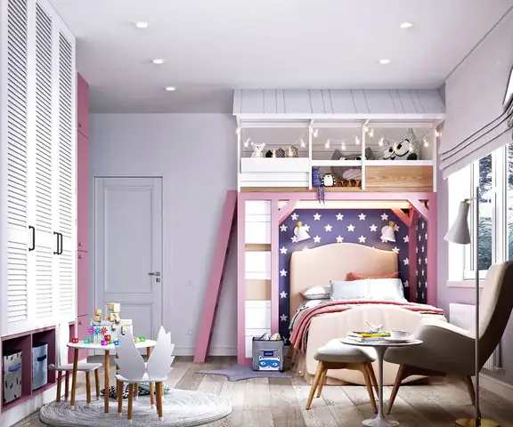 phòng ngủ cho bé gái 15 tuổi