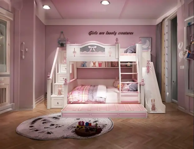 Phòng ngủ 15m2 cho bé gái: 10+ Ý tưởng & Lưu ý khi thiết kế