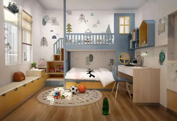 Phòng ngủ 15m2 cho bé gái: 10+ Ý tưởng & Lưu ý khi thiết kế