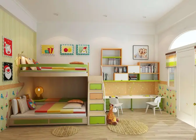 Phòng ngủ 15m2 cho bé gái: 10+ Ý tưởng & Lưu ý khi thiết kế