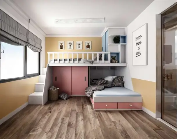 Phòng ngủ 15m2 cho bé gái: 10+ Ý tưởng & Lưu ý khi thiết kế