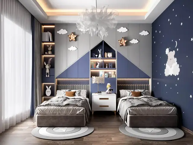 phòng ngủ cho bé trai 10 tuổi