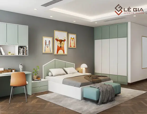 phòng ngủ cho bé trai 15 tuổi