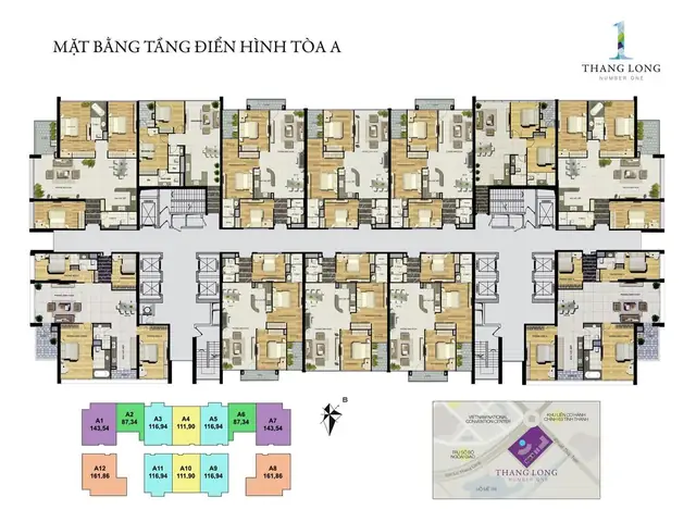 Thiết kế phòng ngủ chung cư Thăng Long Number 1: Tối ưu không gian & thẩm mỹ