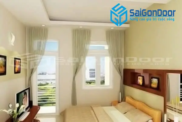 phòng ngủ co cửa sổ