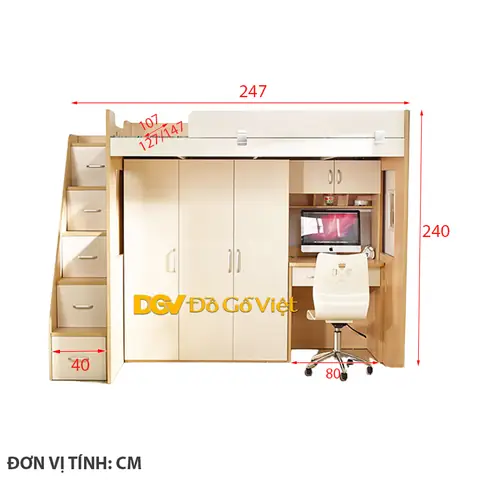 phòng ngủ có giường tầng