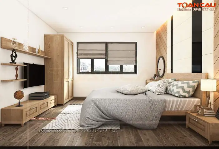 Hóa giải phòng ngủ có góc nhọn bằng việc sử dụng gương