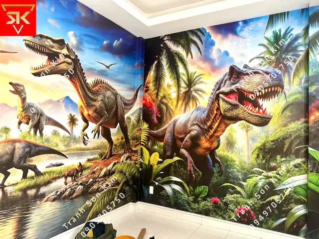 Gợi ý phòng ngủ đẹp bé trai khủng long đầy sáng tạo
